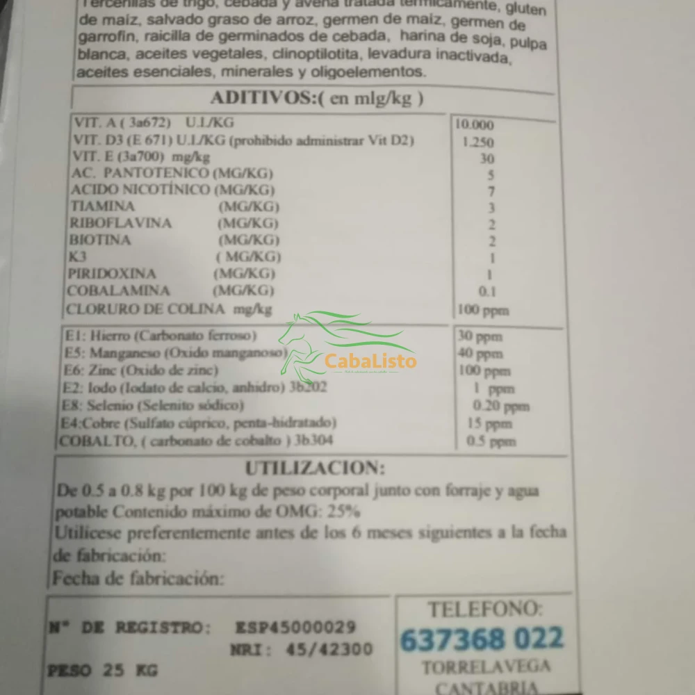 Pienso alta gama equus elite