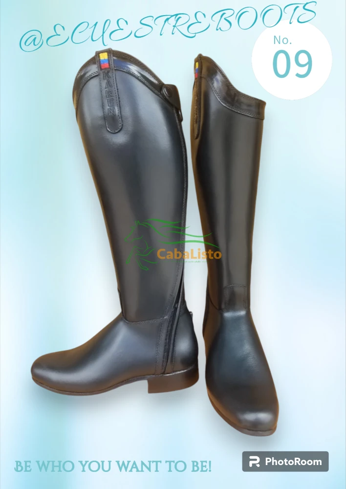 Para jinetes exigentes: Botas de montar de cuero hechas a medida.